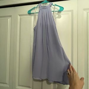 Lilac High Neck dress.